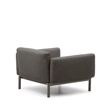 Load image into Gallery viewer, Sorells modular outdoor armchair in aluminium with a grey finish - image 6