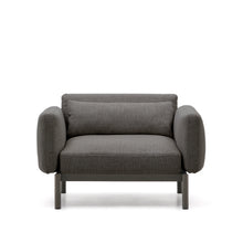 Load image into Gallery viewer, Sorells modular outdoor armchair in aluminium with a grey finish - image 10