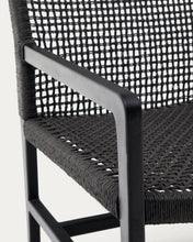 Load image into Gallery viewer, Sabolla armchair made of solid teak wood in a black finish - image 10