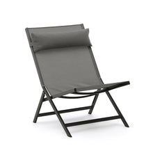 Load image into Gallery viewer, Canutells folding armchair made of aluminum with dark grey finish