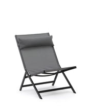 Load image into Gallery viewer, Canutells folding armchair made of aluminum with dark grey finish - image 2