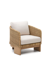 Load image into Gallery viewer, Xoriguer armchair in synthetic rattan and solid eucalyptus wood FSC 100% - image 2