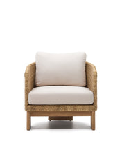 Load image into Gallery viewer, Xoriguer armchair in synthetic rattan and solid eucalyptus wood FSC 100% - image 8