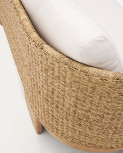 Load image into Gallery viewer, Xoriguer 3-seater sofa in synthetic rattan and solid eucalyptus wood, 223 cm FSC 100% - image 10