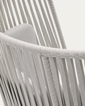 Load image into Gallery viewer, Saconca outdoor armchair with high backrest made of rope cord and grey galvanised steel - image 13