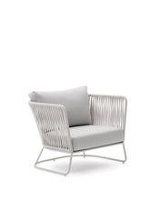 Load image into Gallery viewer, Saconca outdoor armchair in rope cord and grey galvanised steel - image 2