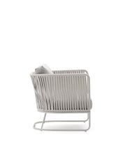 Load image into Gallery viewer, Saconca outdoor armchair in rope cord and grey galvanised steel - image 4