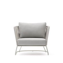 Load image into Gallery viewer, Saconca outdoor armchair in rope cord and grey galvanised steel - image 5