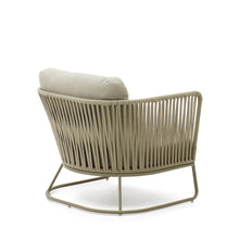 Load image into Gallery viewer, Saconca outdoor armchair made of cord and green galvanised steel - image 5