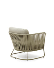 Load image into Gallery viewer, Saconca outdoor armchair made of cord and green galvanised steel - image 6