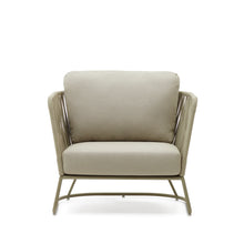 Load image into Gallery viewer, Saconca outdoor armchair made of cord and green galvanised steel - image 7