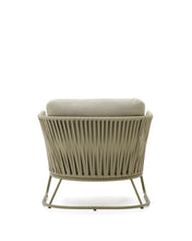 Load image into Gallery viewer, Saconca outdoor armchair made of cord and green galvanised steel - image 10