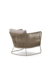 Load image into Gallery viewer, Saconca outdoor armchair in rope cord and beige galvanised steel - image 4