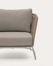Load image into Gallery viewer, Saconca outdoor armchair in rope cord and beige galvanised steel - image 5