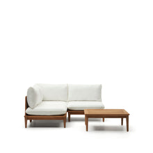 Load image into Gallery viewer, Portitxol set of 1 corner armchair, 2 modular armchairs and coffee table in solid teak
