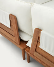 Load image into Gallery viewer, Portitxol set of 1 corner armchair, 2 modular armchairs and coffee table in solid teak - image 7
