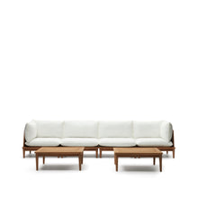 Load image into Gallery viewer, Portitxol set of 2 corner armchairs, 2 armchairs and 2 coffee tables in solid teak - image 2
