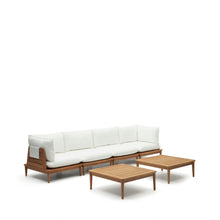 Load image into Gallery viewer, Portitxol set of 2 corner armchairs, 2 armchairs and 2 coffee tables in solid teak - image 3