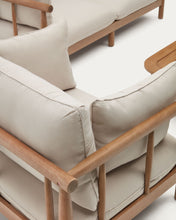 Load image into Gallery viewer, Sacova set of 2 armchairs, 2 seater sofa and coffee table in solid eucalyptus wood FSC - image 8