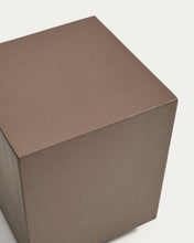 Load image into Gallery viewer, Rustella side table in brown concrete 35 x 35cm - image 5