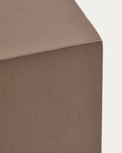 Load image into Gallery viewer, Rustella side table in brown concrete 35 x 35cm - image 6