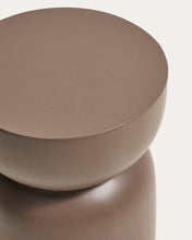 Load image into Gallery viewer, Garbet side table in brown concrete Ø 32cm - image 5