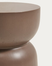 Load image into Gallery viewer, Garbet side table in brown concrete Ø 32cm - image 6