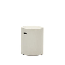 Load image into Gallery viewer, Aiguablava footrest in white cement, Ø 37 cm