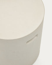 Load image into Gallery viewer, Aiguablava footrest in white cement, Ø 37 cm - image 5