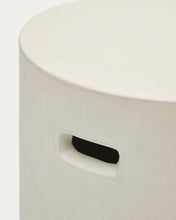 Load image into Gallery viewer, Aiguablava footrest in white cement, Ø 37 cm - image 6