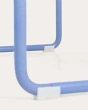 Load image into Gallery viewer, Tinn ash veneer bench with a blue metal structure, 75 cm - image 12