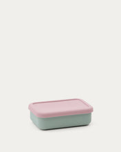 Load image into Gallery viewer, Lili lunch box in pink and turquoise silicone - image 3