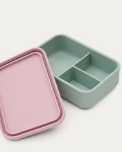 Load image into Gallery viewer, Lili lunch box in pink and turquoise silicone - image 7