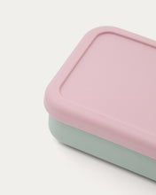 Load image into Gallery viewer, Lili lunch box in pink and turquoise silicone - image 8