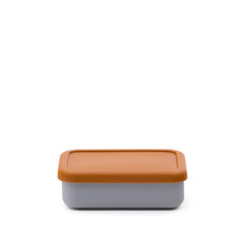 Load image into Gallery viewer, Lili lunch box in orange and blue silicone