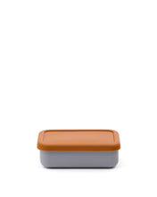 Load image into Gallery viewer, Lili lunch box in orange and blue silicone - image 2