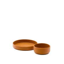 Load image into Gallery viewer, Lili plate and bowl set in orange silicone - image 3