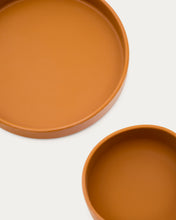 Load image into Gallery viewer, Lili plate and bowl set in orange silicone - image 7