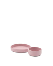 Load image into Gallery viewer, Lili plate and bowl set in pink silicone - image 4