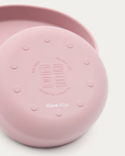 Load image into Gallery viewer, Lili plate and bowl set in pink silicone - image 9
