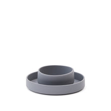 Load image into Gallery viewer, Lili plate and bowl set in blue silicone