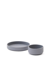 Load image into Gallery viewer, Lili plate and bowl set in blue silicone - image 4