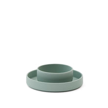 Load image into Gallery viewer, Lili plate and bowl set in turquoise silicone