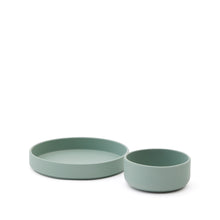 Load image into Gallery viewer, Lili plate and bowl set in turquoise silicone - image 3