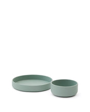 Load image into Gallery viewer, Lili plate and bowl set in turquoise silicone - image 4