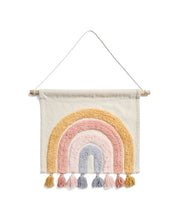 Load image into Gallery viewer, Tadea Wall Hanging cotton multicolor rainbow 60 x 52 cm