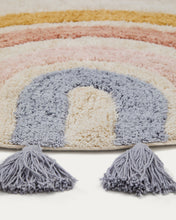 Load image into Gallery viewer, Tadea Round Rug cotton multicolor rainbow Ø 100 cm - image 4