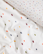 Load image into Gallery viewer, Epifania duvet cover and pillowcase set in cotton percale with multicolour print for 70cm bed - image 4