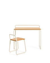 Load image into Gallery viewer, Tinn ash veneer chair with a beige metal structure - image 5