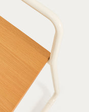 Load image into Gallery viewer, Tinn ash veneer chair with a beige metal structure - image 7